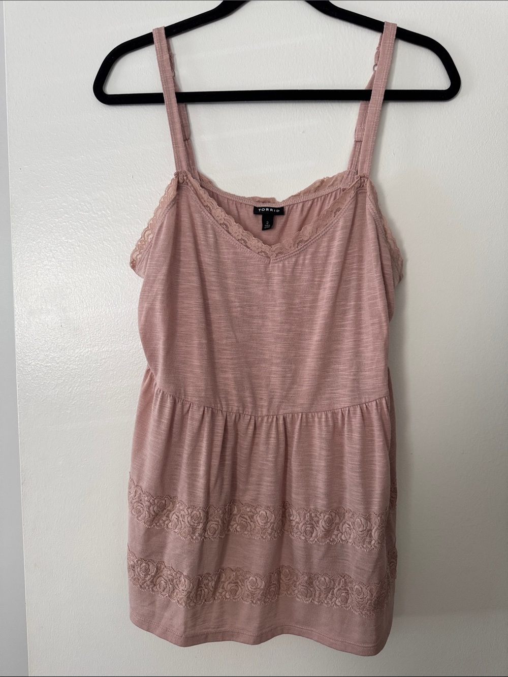 torrid Rose Lace-Trim Cami Top